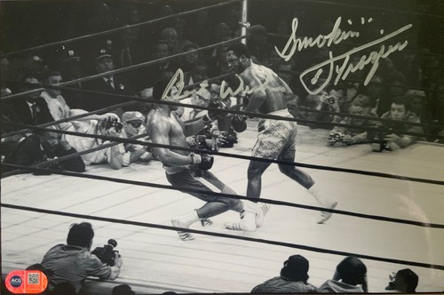 Smokin joe frazier signed - smokin,