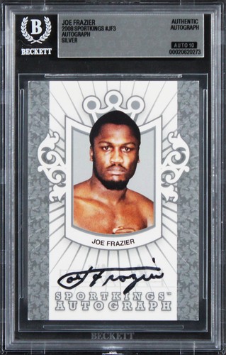 Joe frazier signed 2008 - signed,