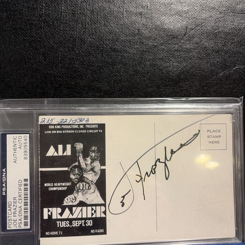 Joe frazier autographed ali - joe,