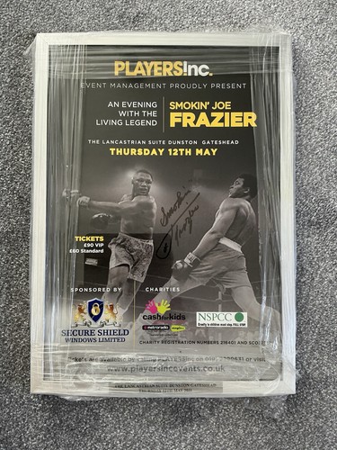 Smokin joe frazier signed - joe,